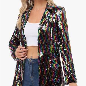 Multicolor Sequin Women's Jacket